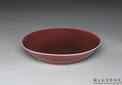 图片[2]-Dish with copper red glaze, Qing dynasty, Qianlong reign (1736-1795)-China Archive